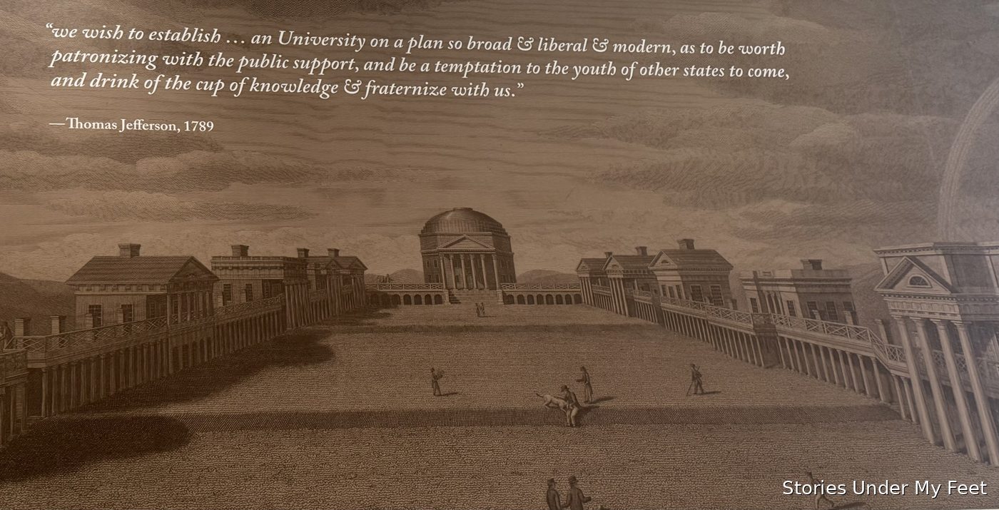 The University of Virginia — a library, not a chapel, at the heart of his academical village